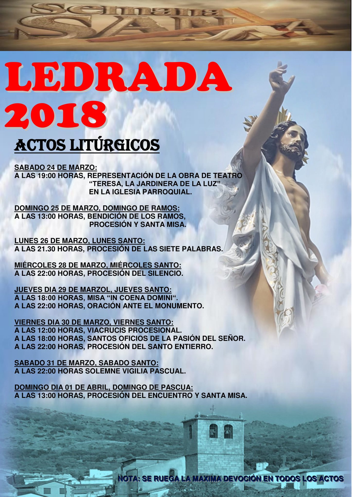 Semana Santa en Ledrada 2018 Ledrada
